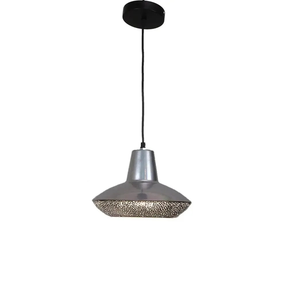 Golden Perforated Designer Hanging Lamp