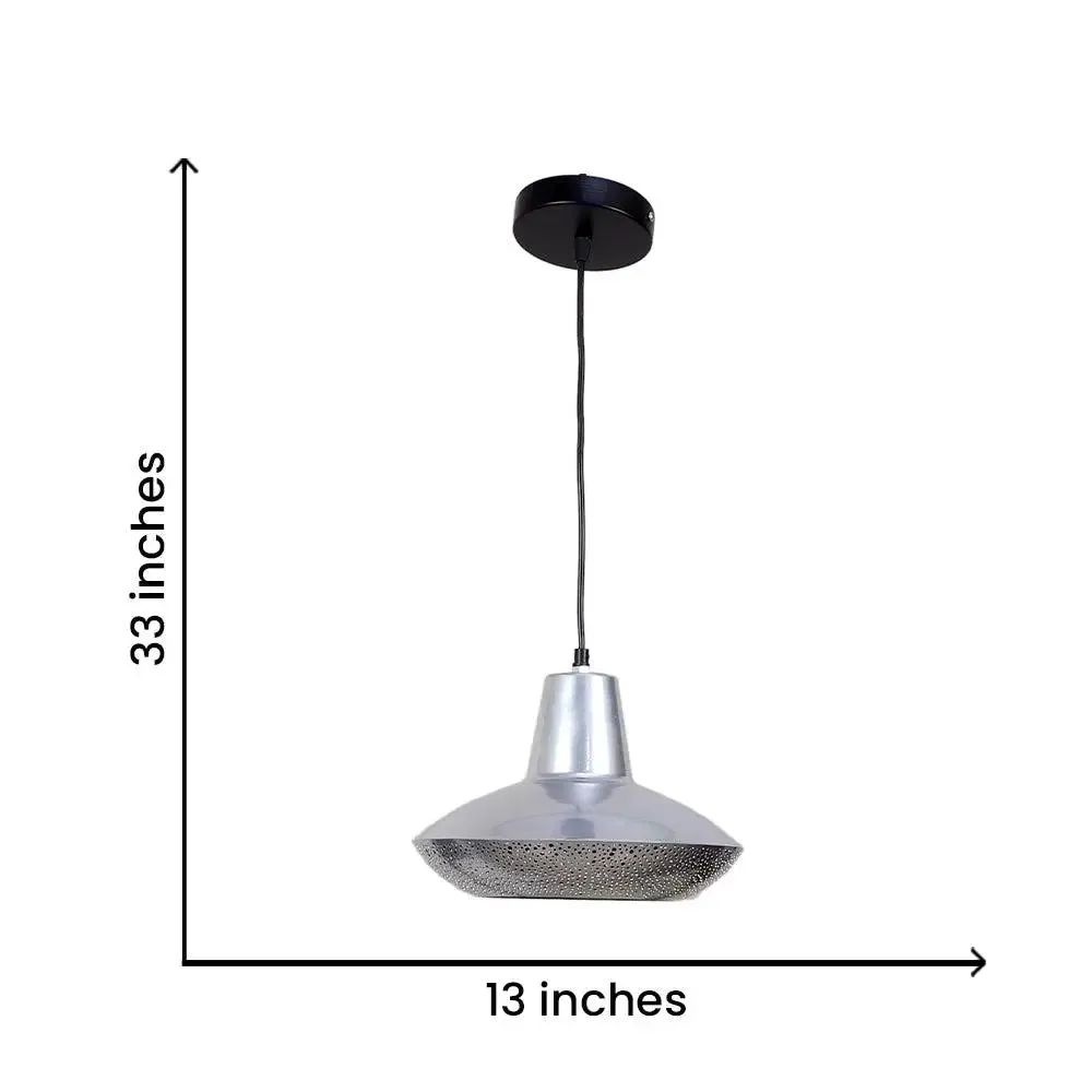 Golden Perforated Designer Hanging Lamp