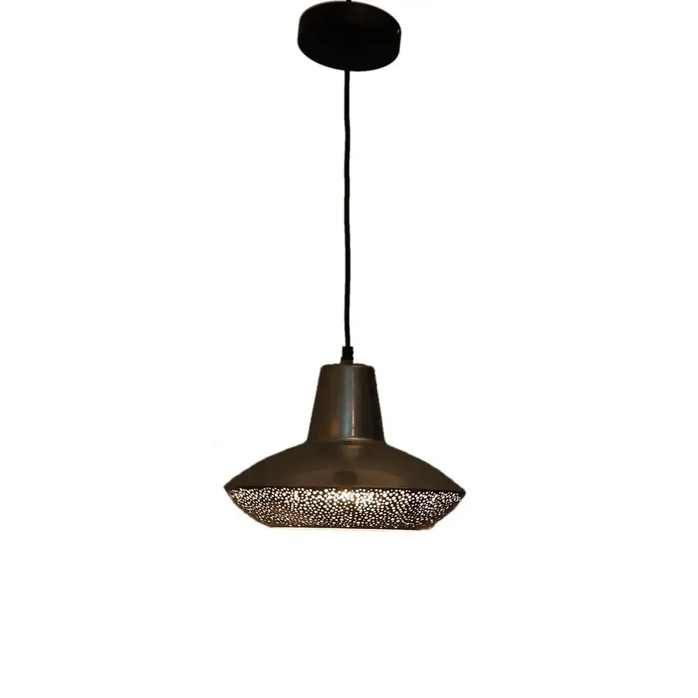 Golden Perforated Designer Hanging Lamp