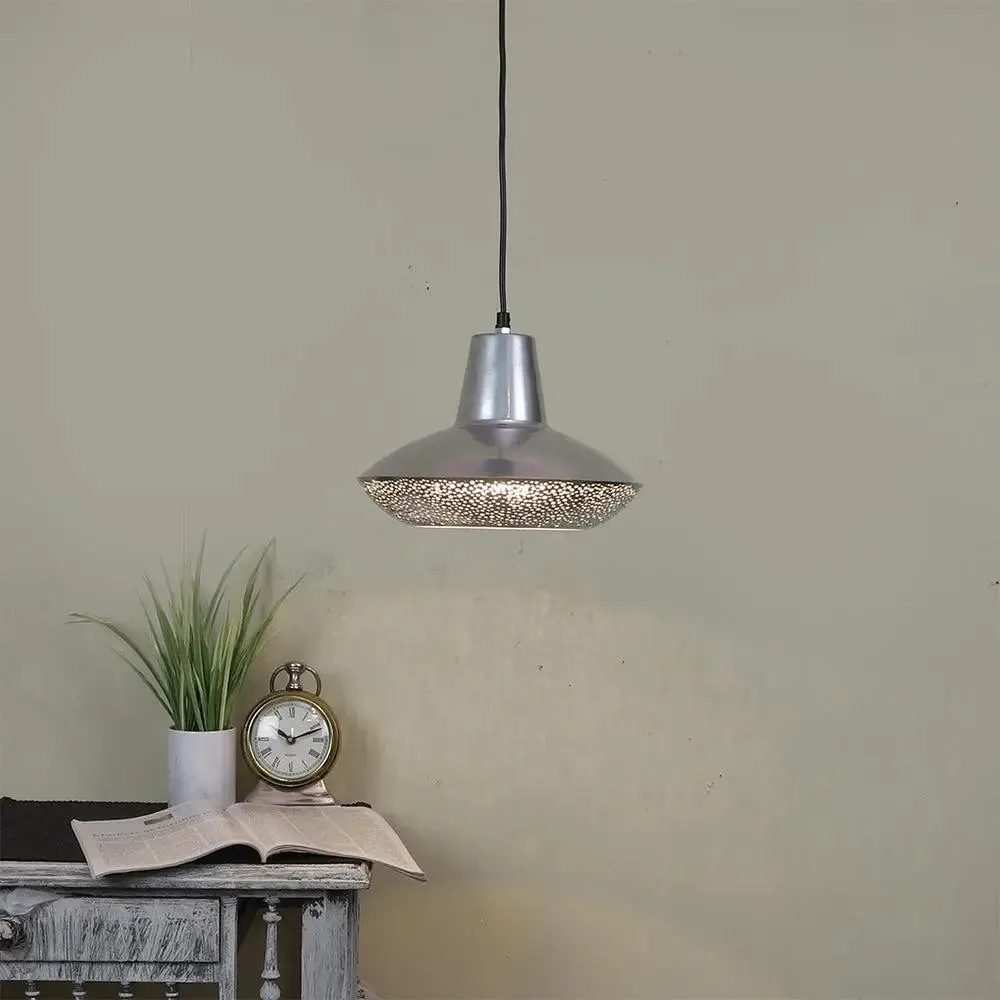 Golden Perforated Designer Hanging Lamp