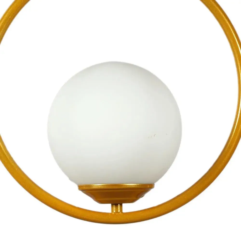 Golden Ring Globe Single Hanging Light
