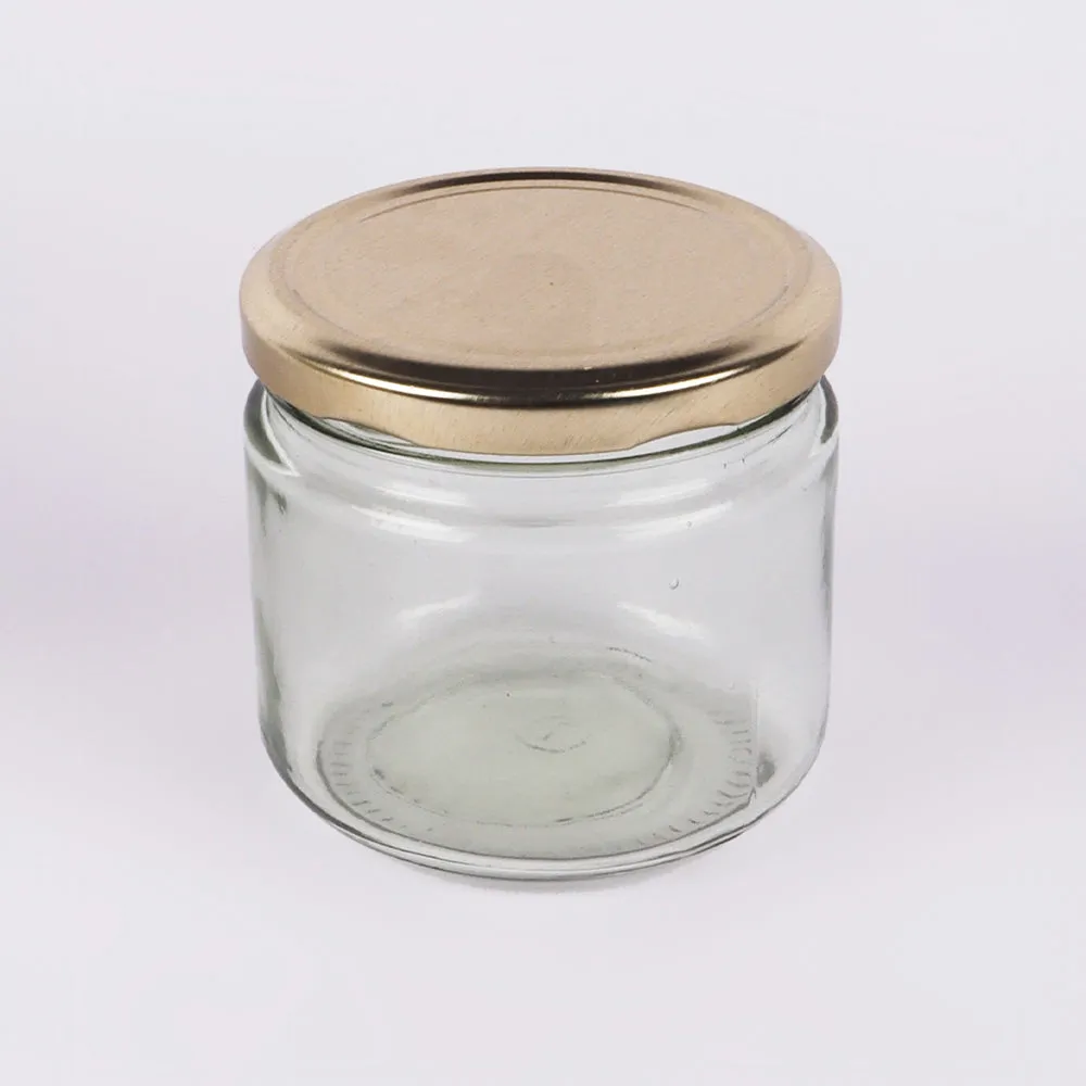 Golden Rotating Round Dry Fruits Container Stand