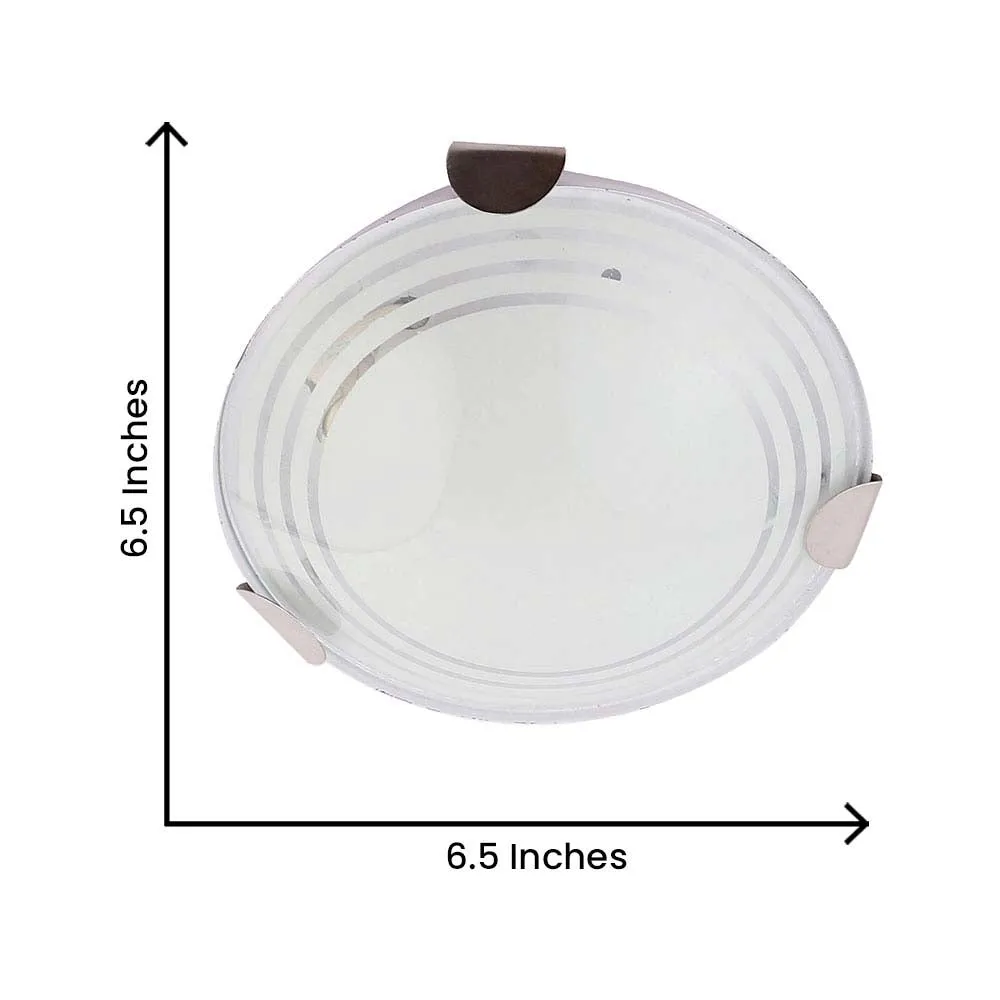 Golden Round Glass Mini Flush Mount Light