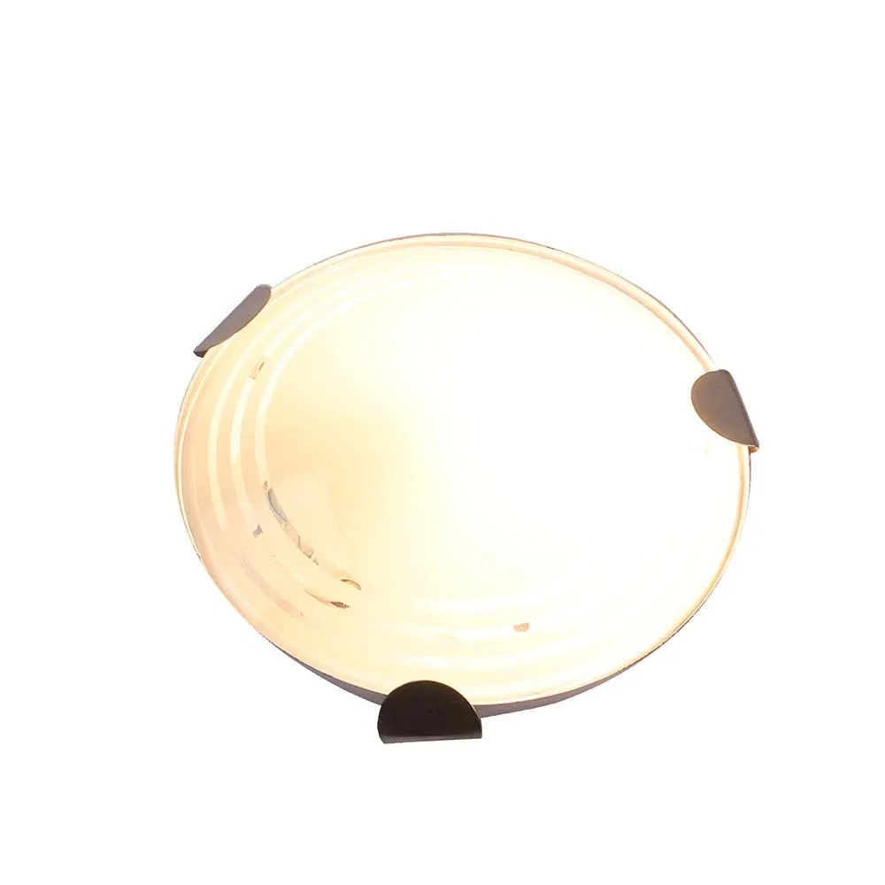 Golden Round Glass Mini Flush Mount Light