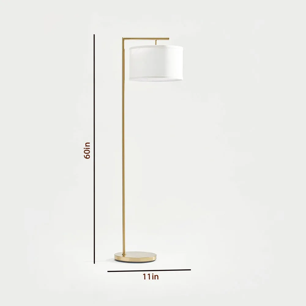 Golden Straight Floor Lamp