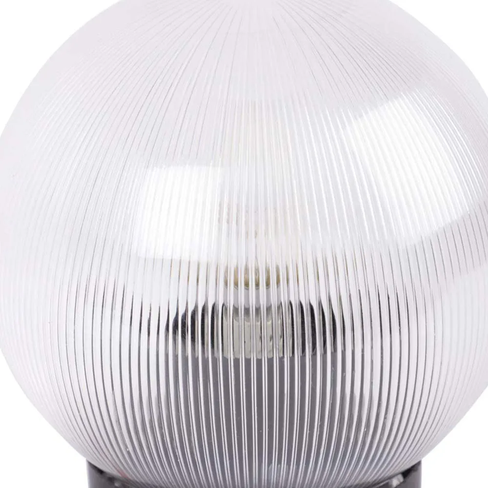 Golden Textured PVC Globe Outdoor Gate Light Single Piece