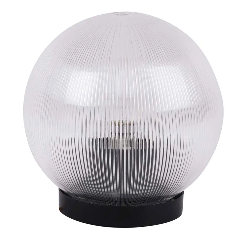 Golden Textured PVC Globe Outdoor Gate Light Single Piece