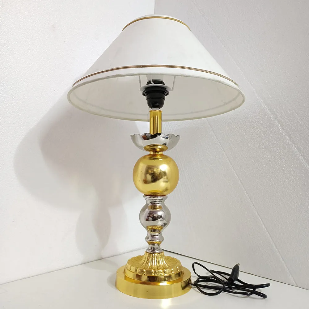 Golden & Yellow Pillar Style Designer Table Lamp