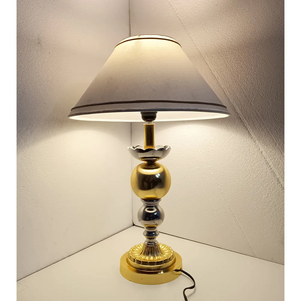 Golden & Yellow Pillar Style Designer Table Lamp