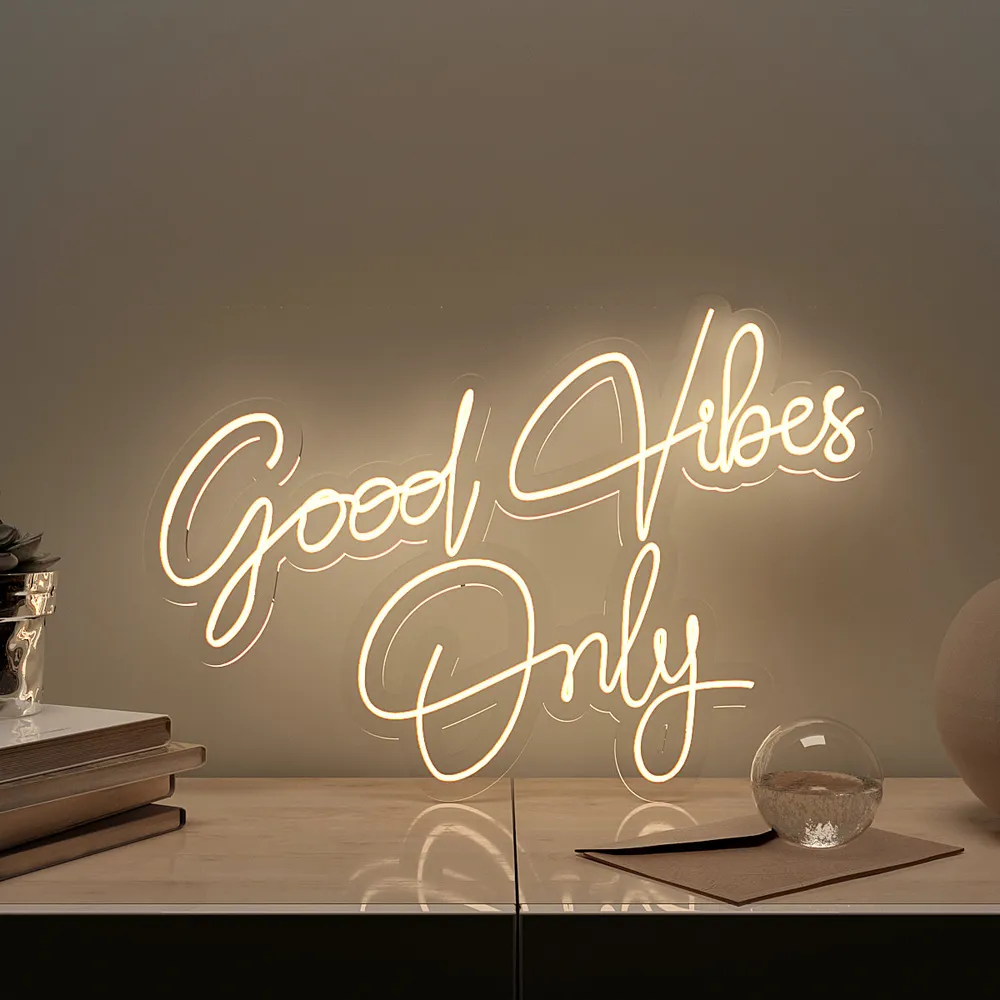 Good Vibes Only Neon LED Light (Available in Multiple Colors) Blue
