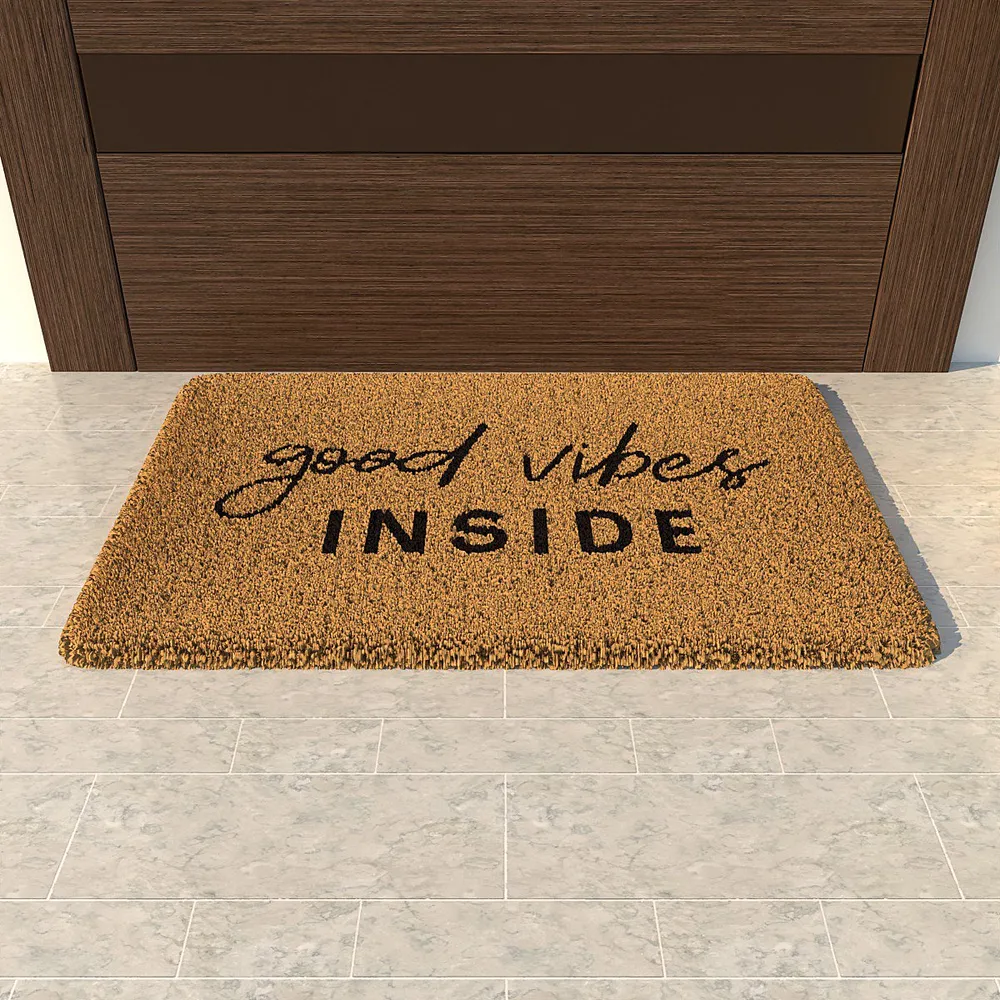 Good Vibes Woolen Door Mat