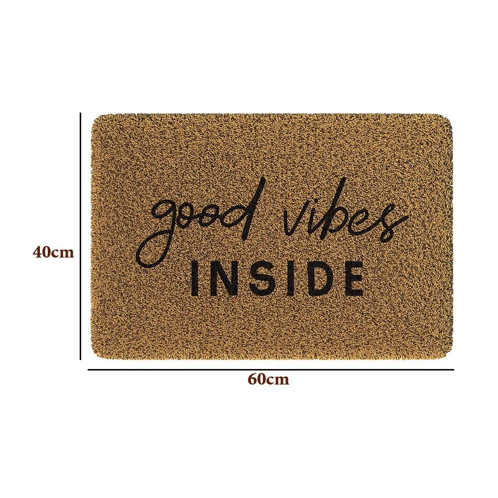 Good Vibes Woolen Door Mat