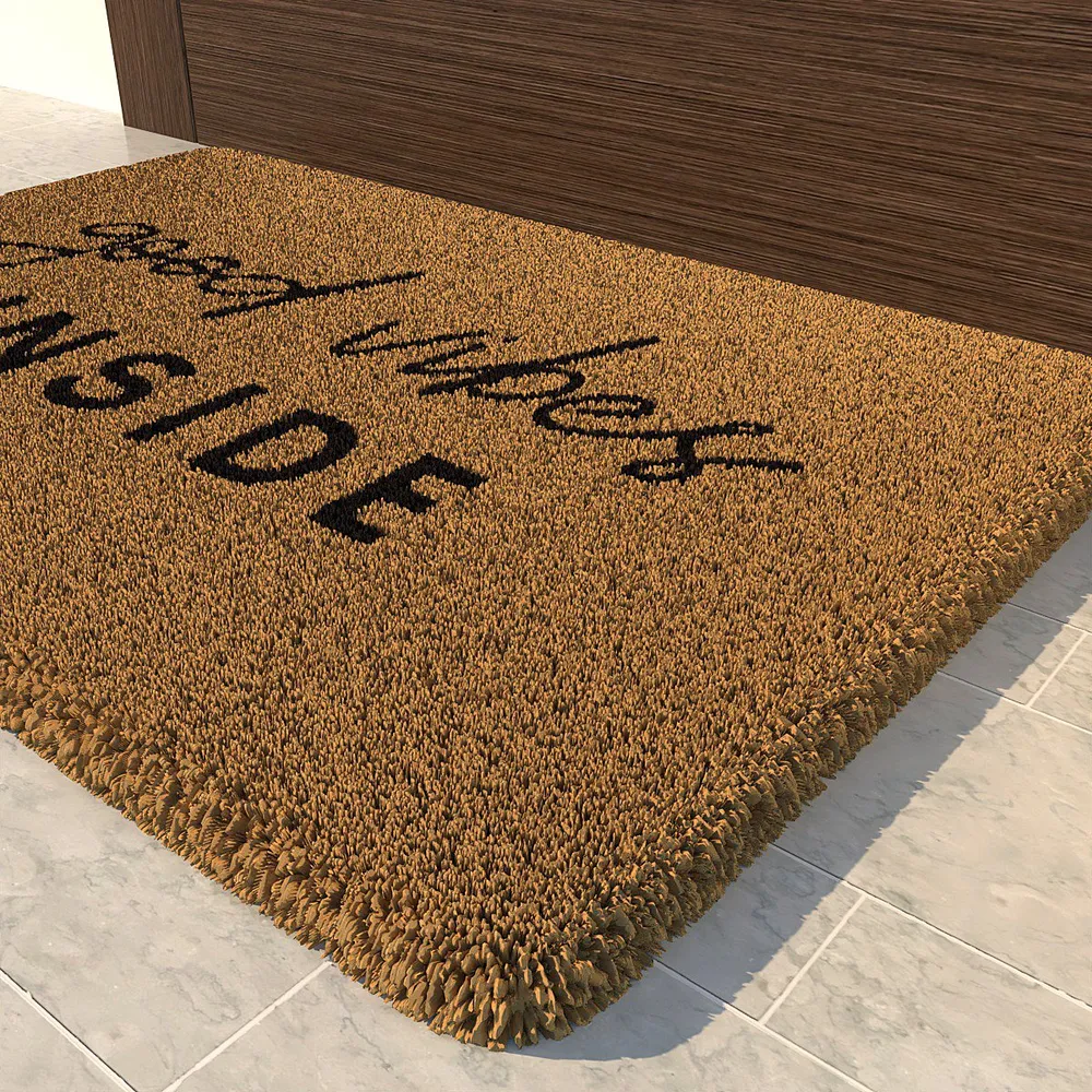 Good Vibes Woolen Door Mat
