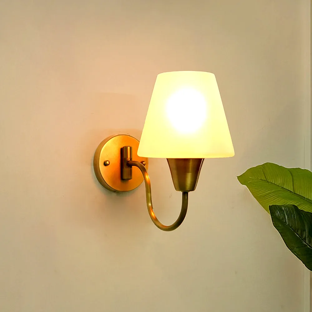 Gooseneck Brass Swivel Adjustable Wall Lamp