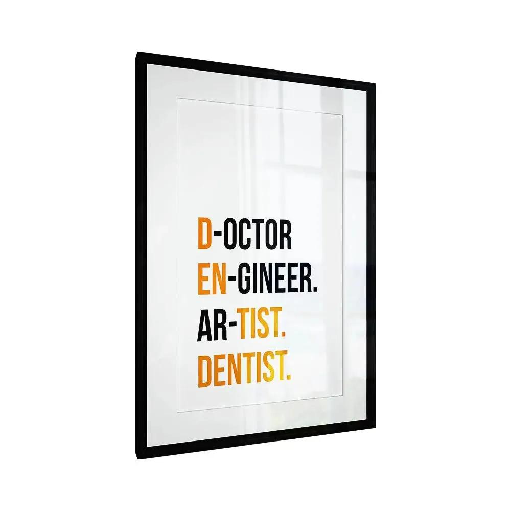 Gorgeous Framed Wall Art Piece for Dentist's Office