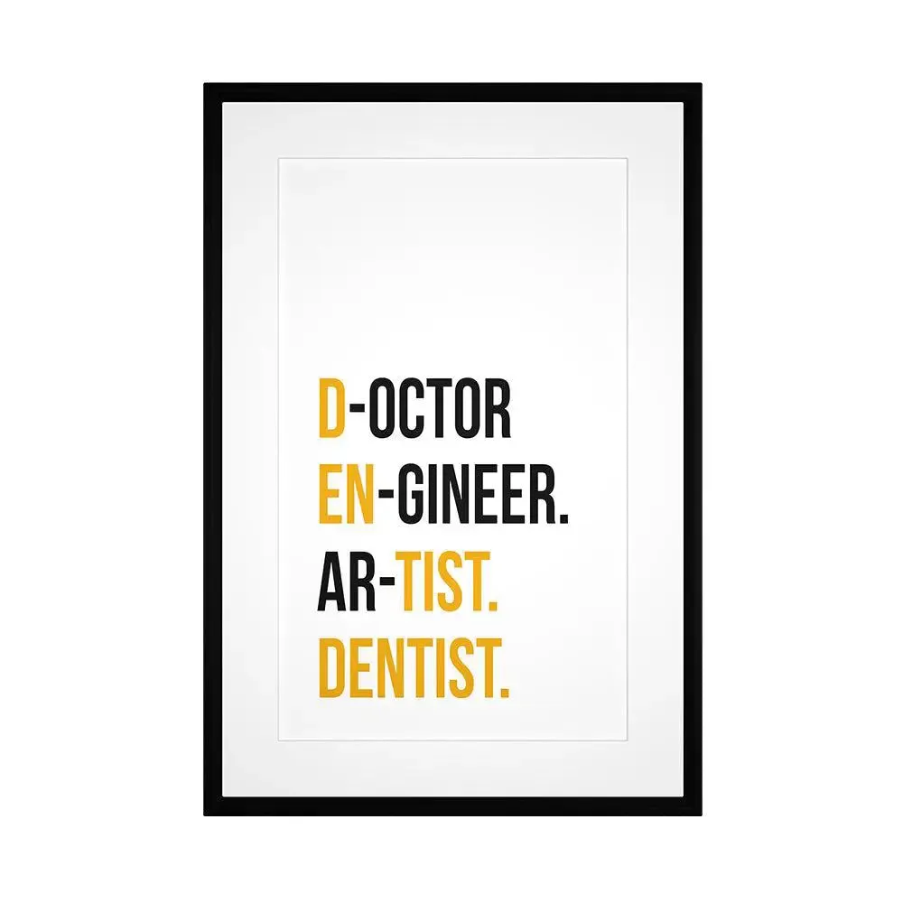 Gorgeous Framed Wall Art Piece for Dentist's Office