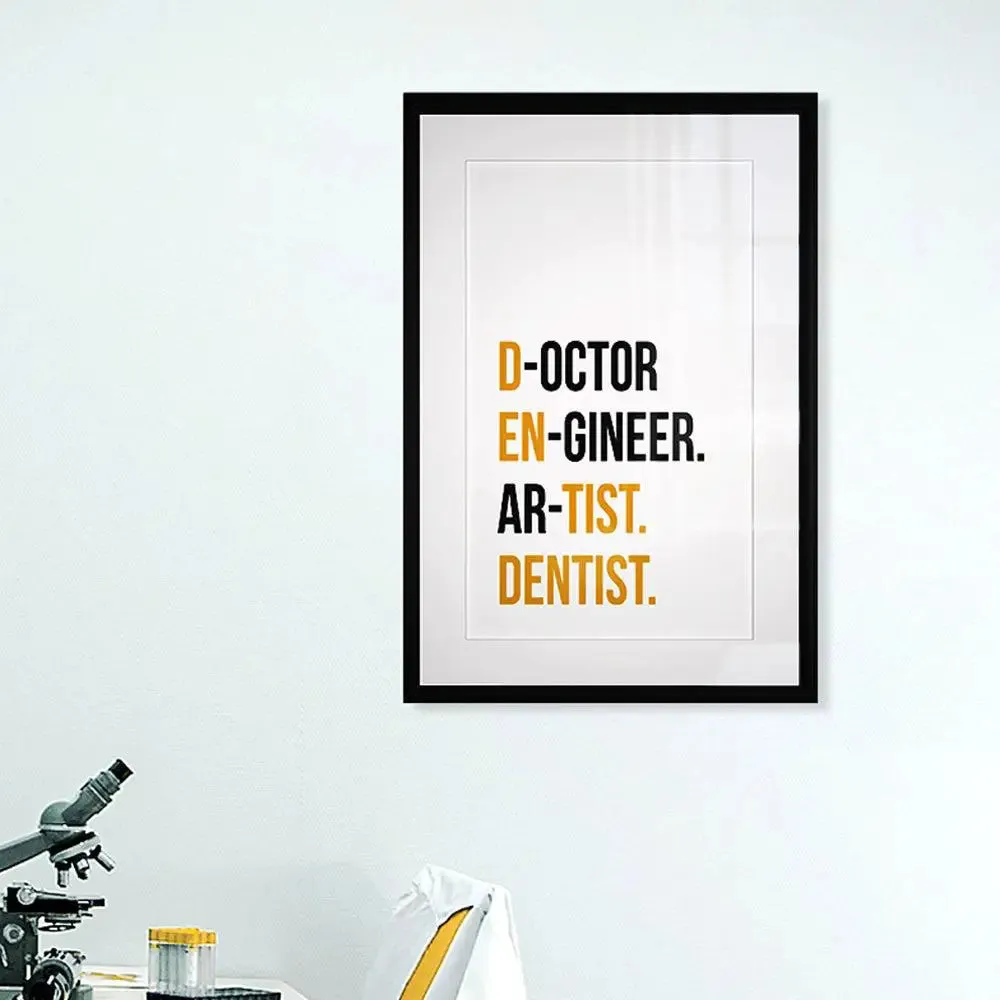 Gorgeous Framed Wall Art Piece for Dentist's Office
