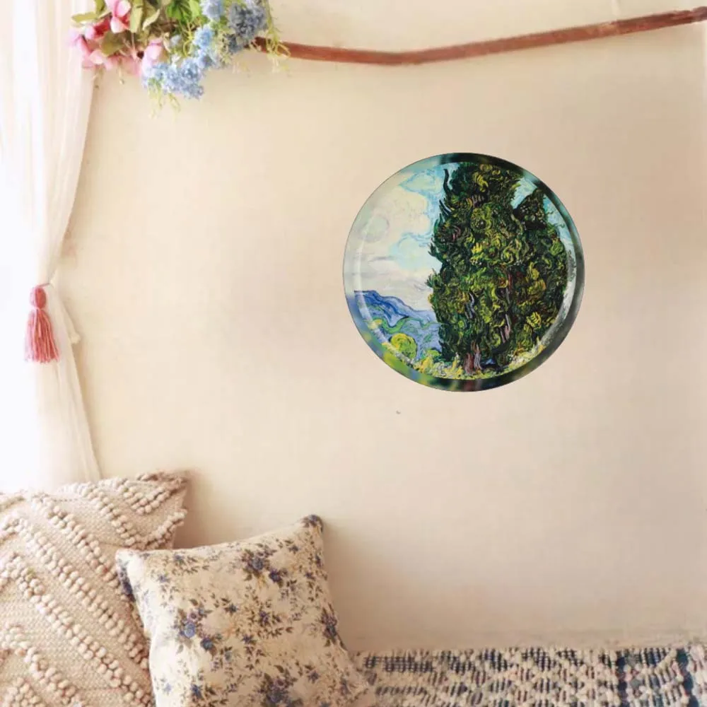Gorgeous Hand Painted Van Gogh Premium Metallic Wall Plate (10 Inches)