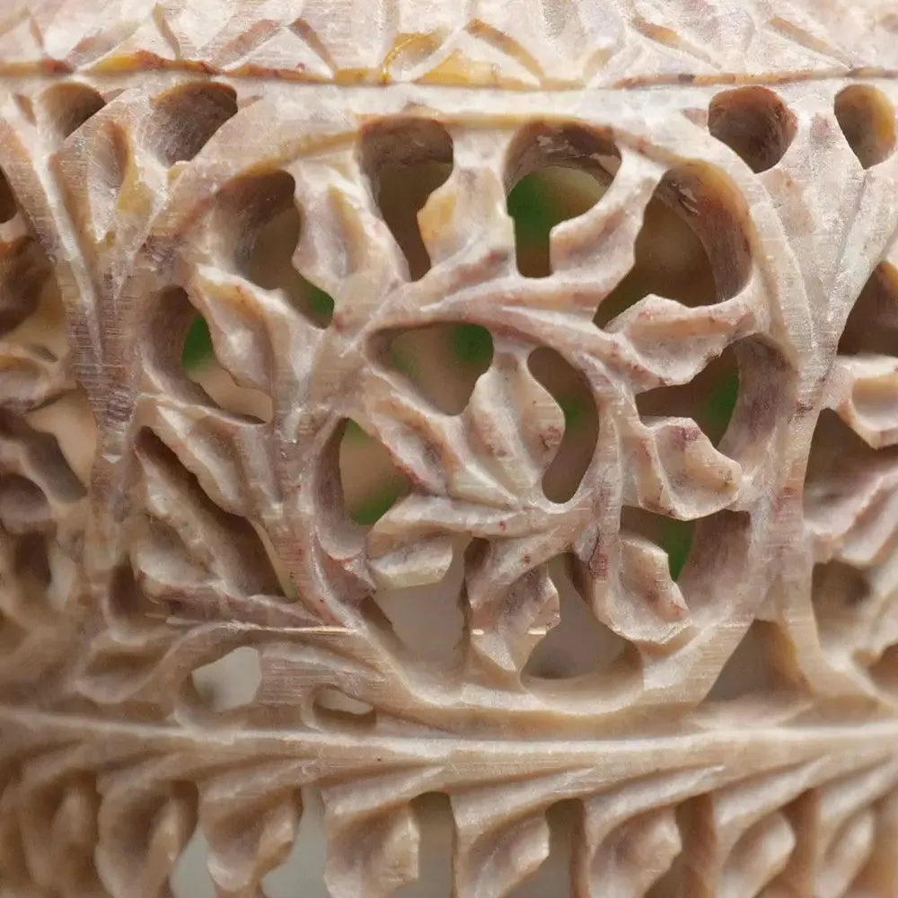 Gorgeous Handcrafted Soapstone Flower Vase