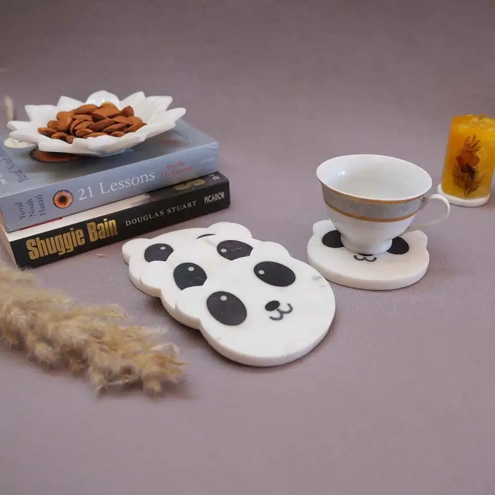 Gorgeous Marble & Semi Precious Stone Coaster Set