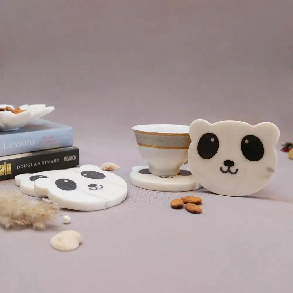 Gorgeous Marble & Semi Precious Stone Coaster Set