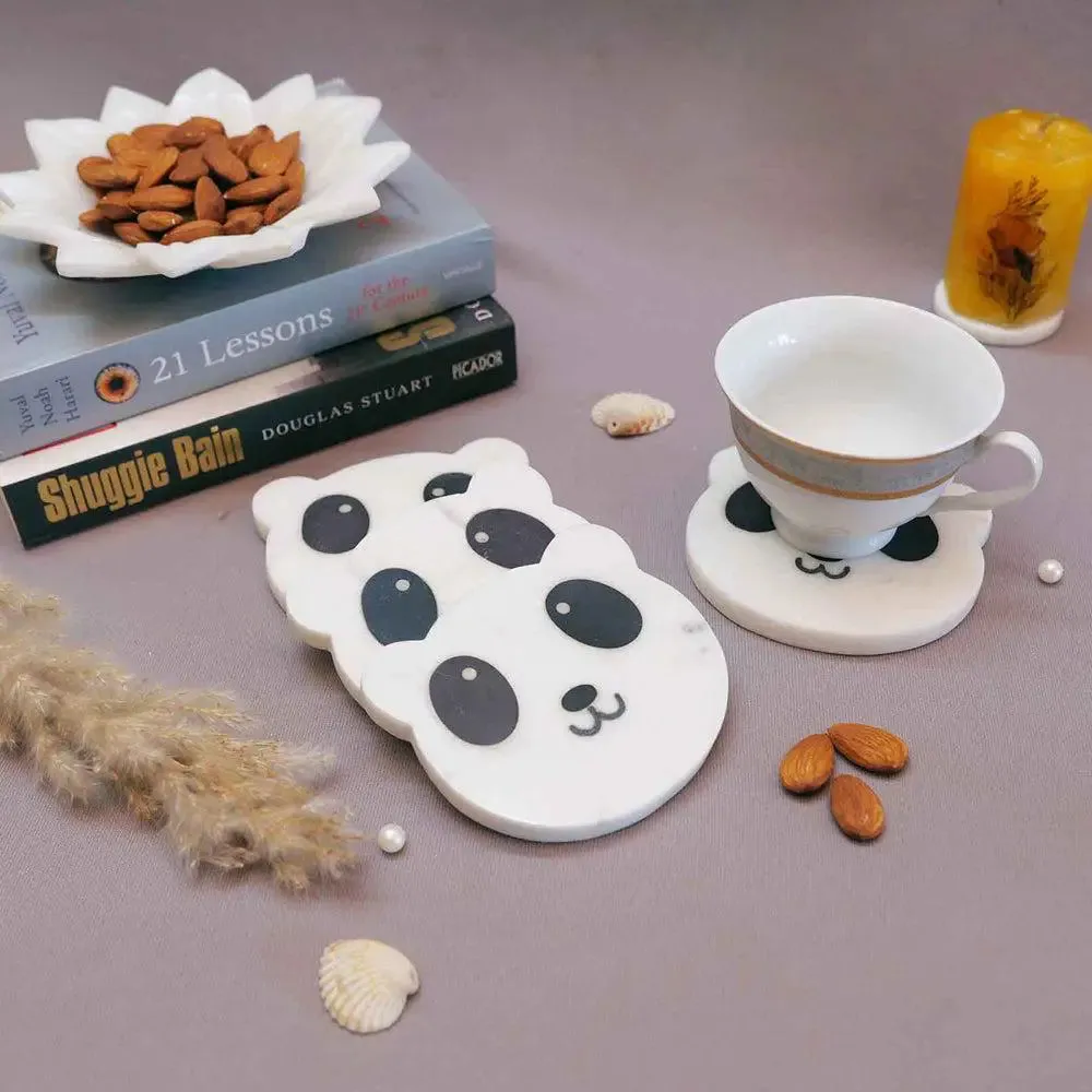 Gorgeous Marble & Semi Precious Stone Coaster Set