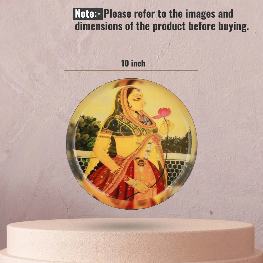 Gorgeous Mughal Majesty Metal Wall Plate Set of 3