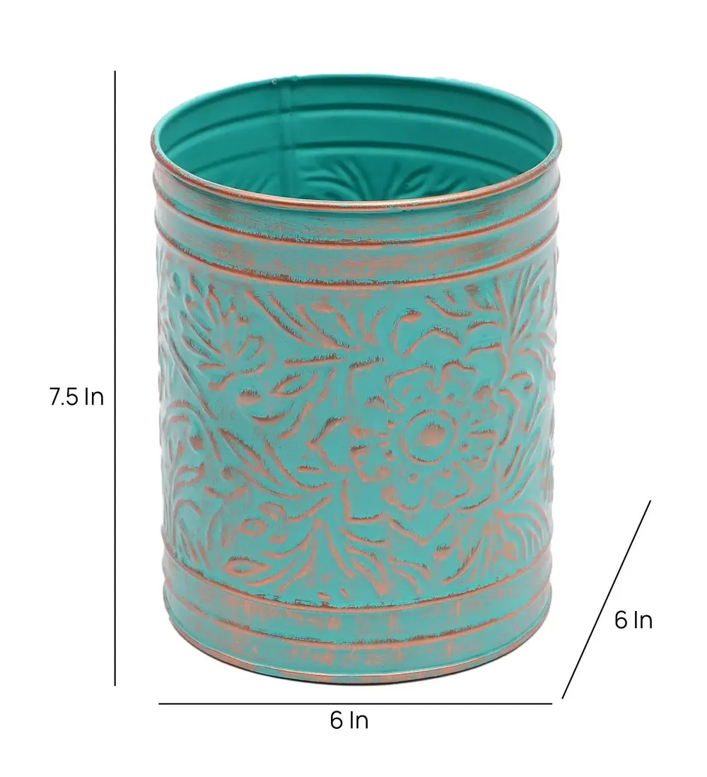 Gorgeous Multicolour Hammered Metal Planter Set of 4