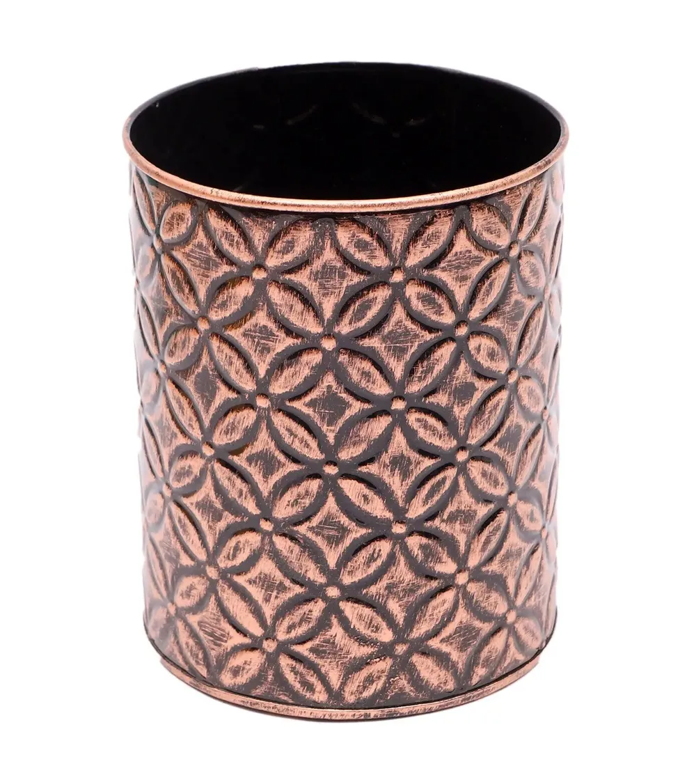 Gorgeous Multicolour Hammered Metal Planter Set of 4