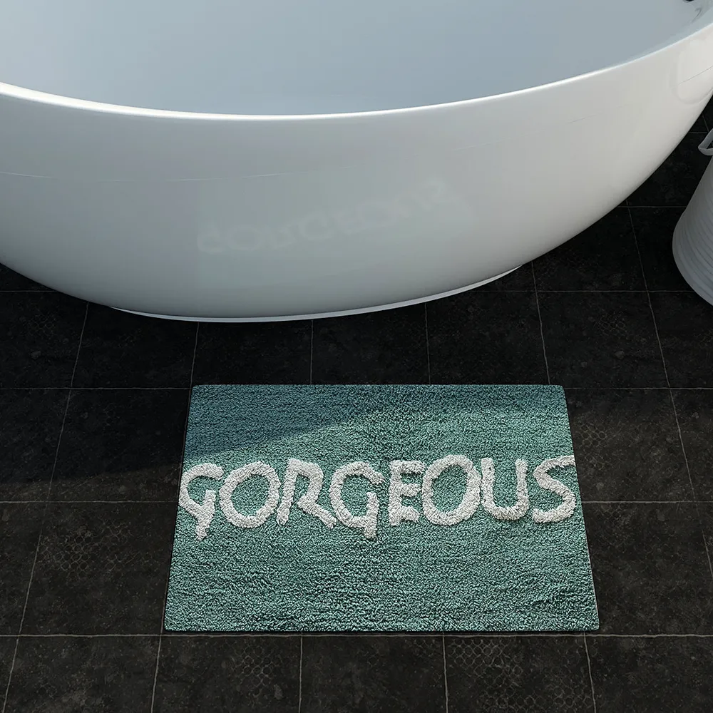 Gorgeous Printed High Absorbent Sea Green Kids Bathmat