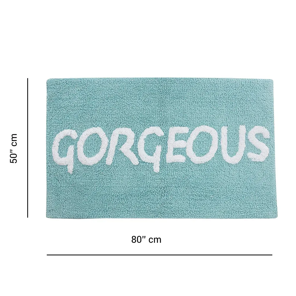 Gorgeous Printed High Absorbent Sea Green Kids Bathmat