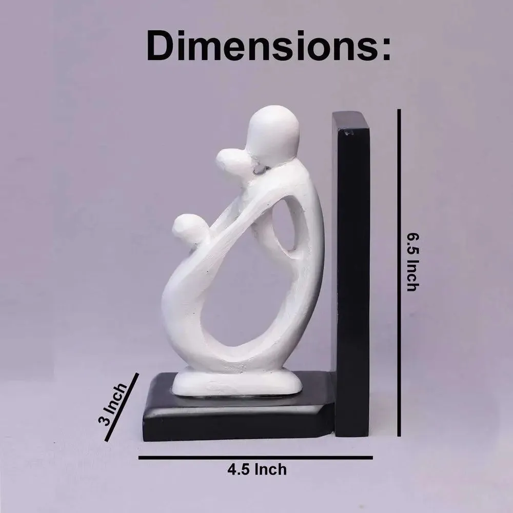 Gorgeous White Paleva Stone Bookend (Set of 2)