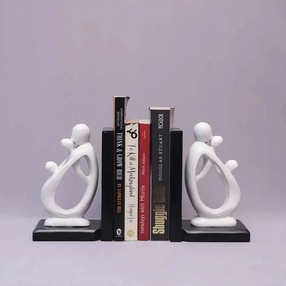 Gorgeous White Paleva Stone Bookend (Set of 2)