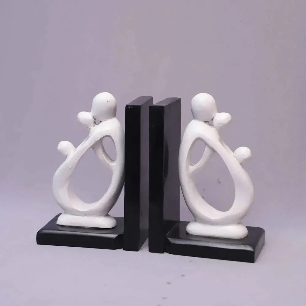 Gorgeous White Paleva Stone Bookend (Set of 2)