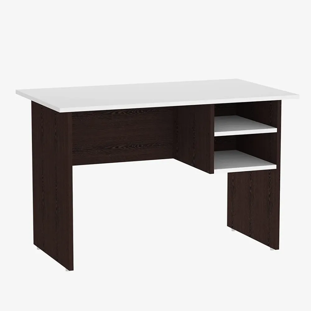 WallMantra Grady Writing Table in Wenge & White Finish