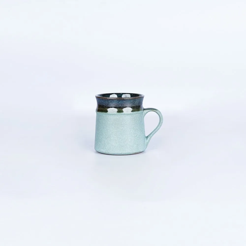 Green Bordered Crafted Ceramic Tea/Coffee Mugs Single Piece