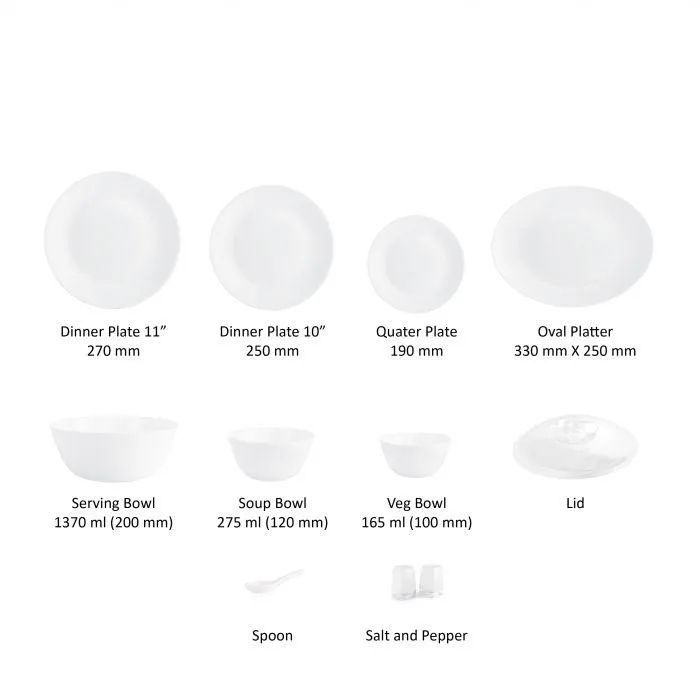 Green Breeze Soothing Dinner Set of 27 Pieces
