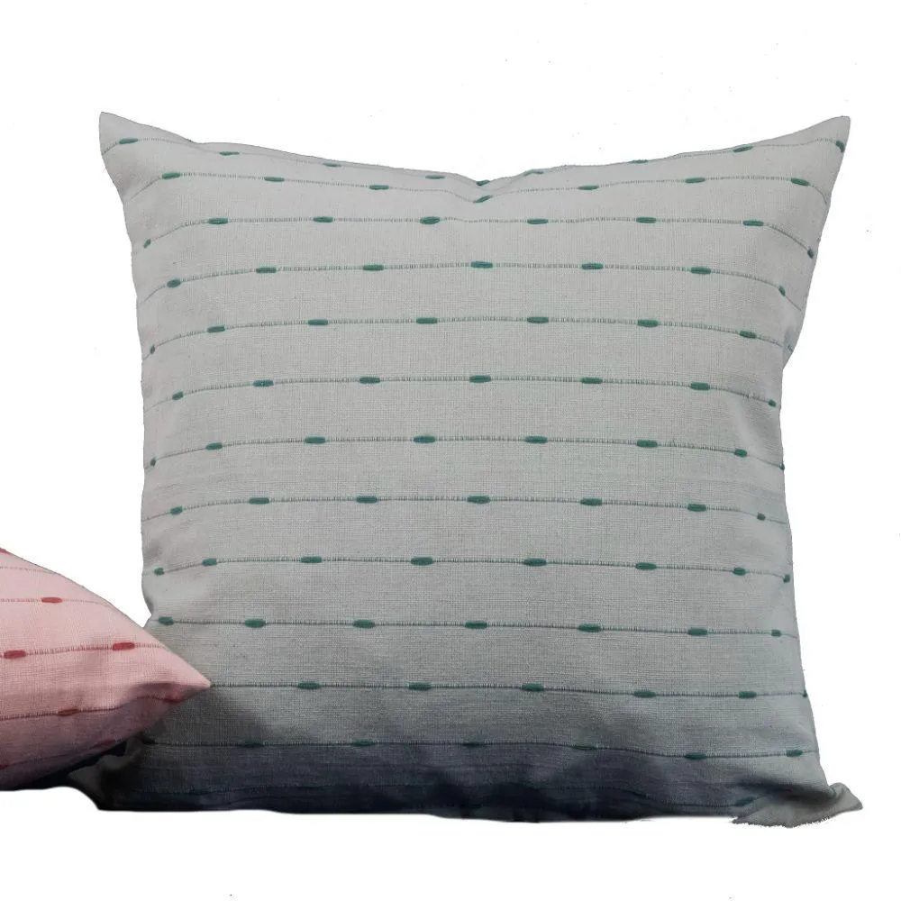 Green Eternity Stripes Cushion Cover