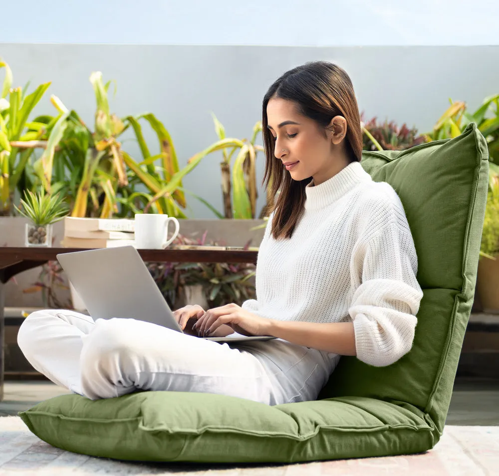 Green Extra Comfortable Yoga Chair With Adjustable Back Rest