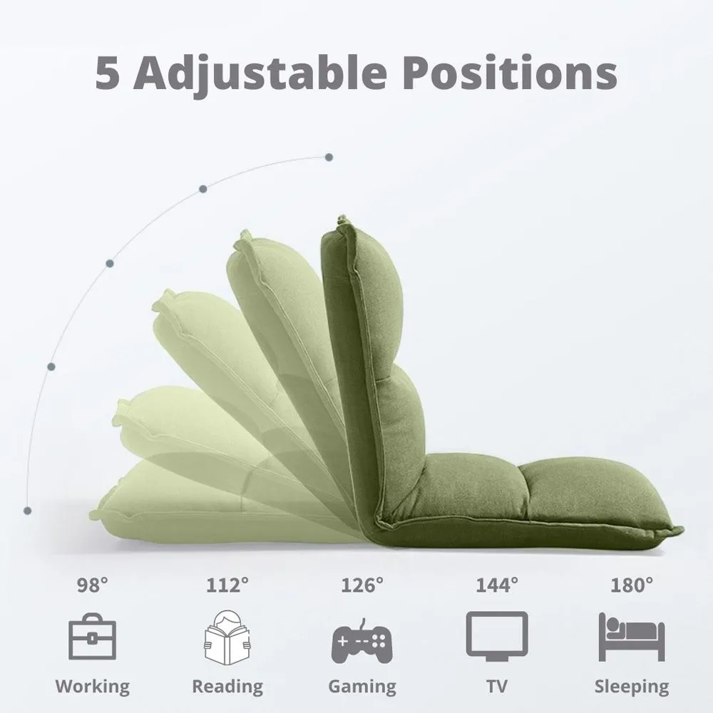 Green Extra Comfortable Yoga Chair With Adjustable Back Rest