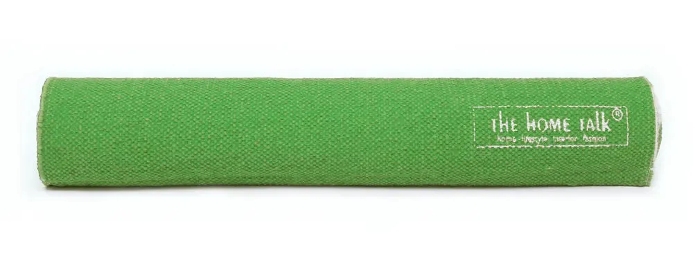 Green Mandala Art 100% Cotton Designer Yoga Mat / Excercise Mat- 2x6 ft