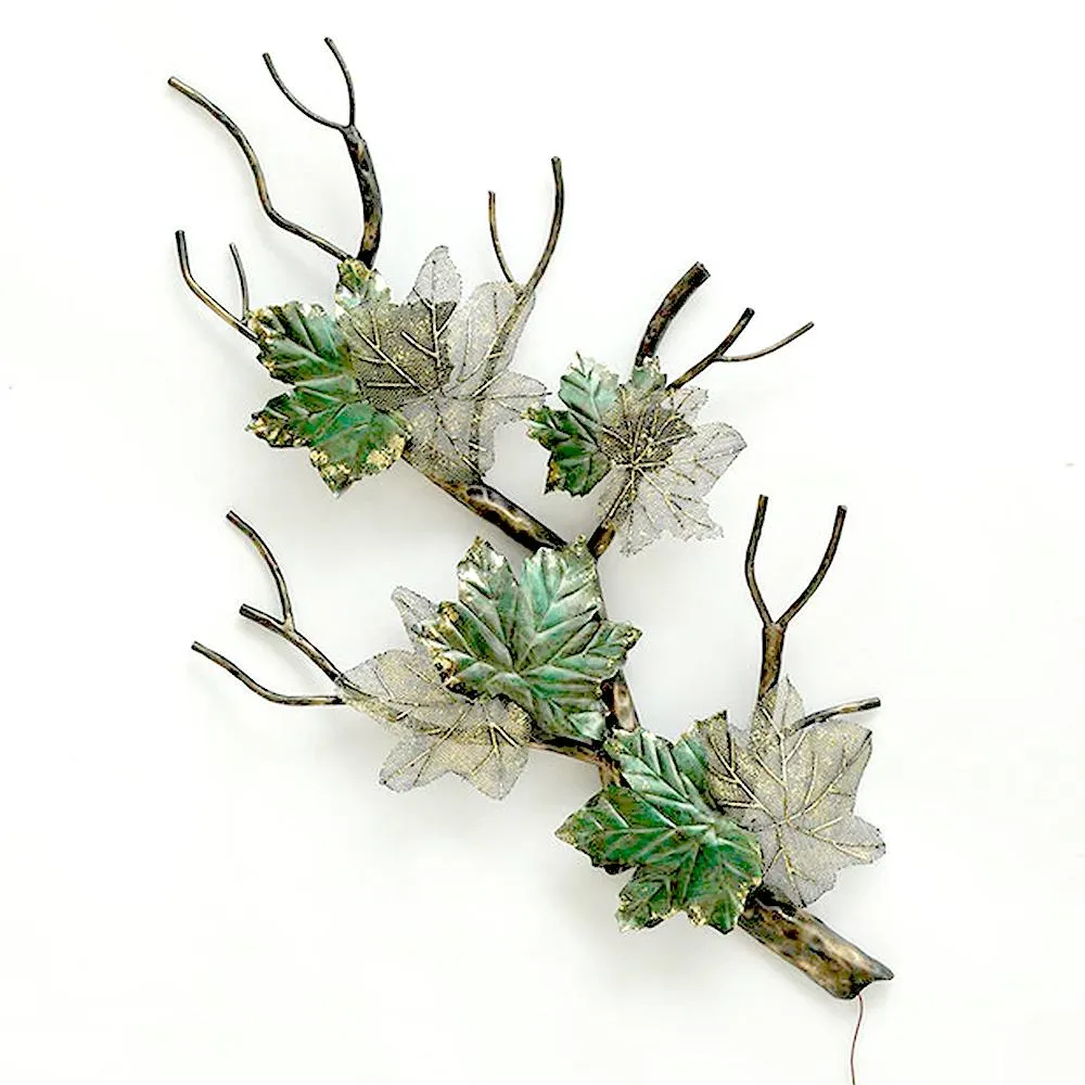 Green Mapple Leaf Wall Art