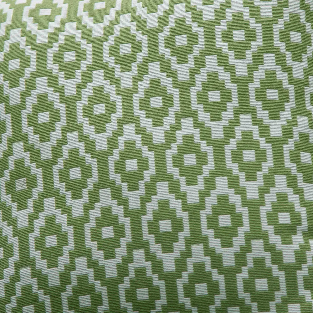Green Maze Pom Pom Cushion Cover