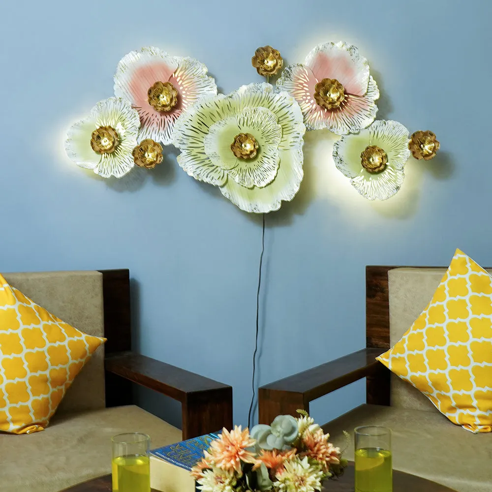 Green & Peach Artful Coral Reef With LED