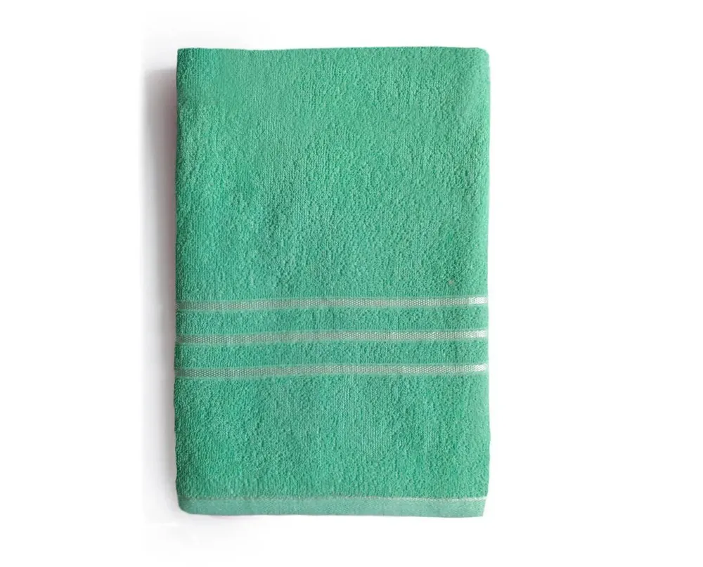 Green Terry Cotton Bath Towel for Men, Women & Kids (1 piece)
