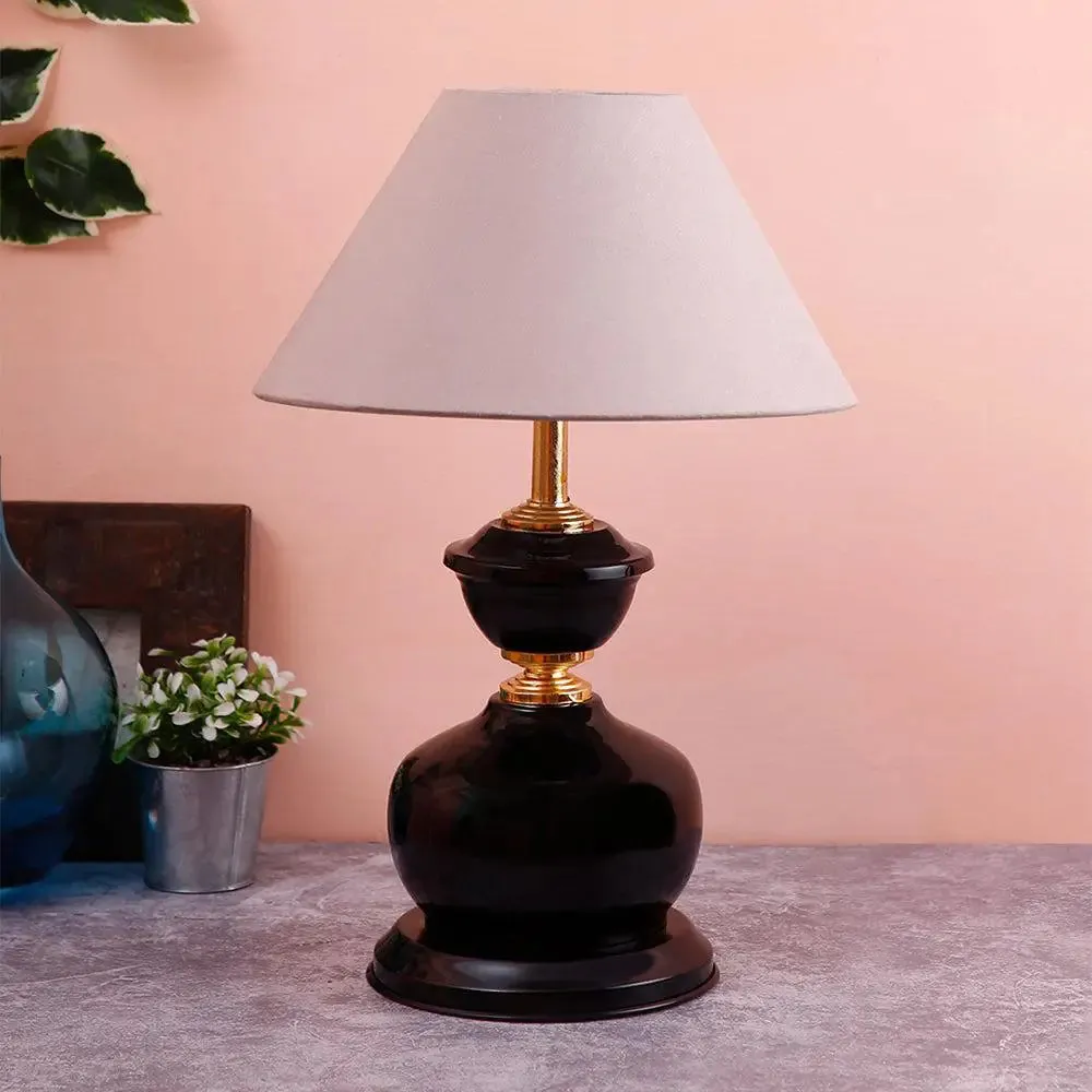 Grey Color Table Lamp Single Piece