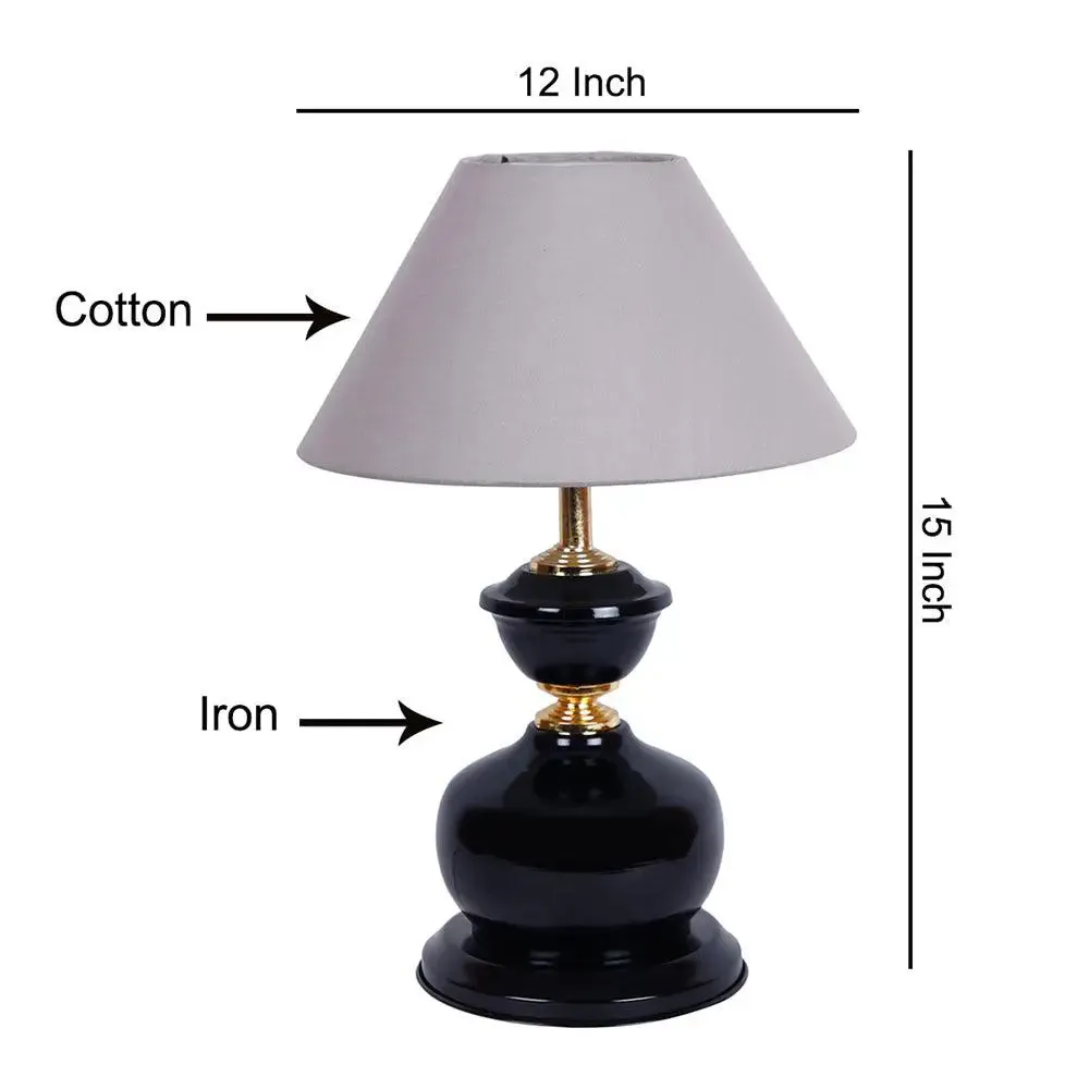 Grey Color Table Lamp Single Piece