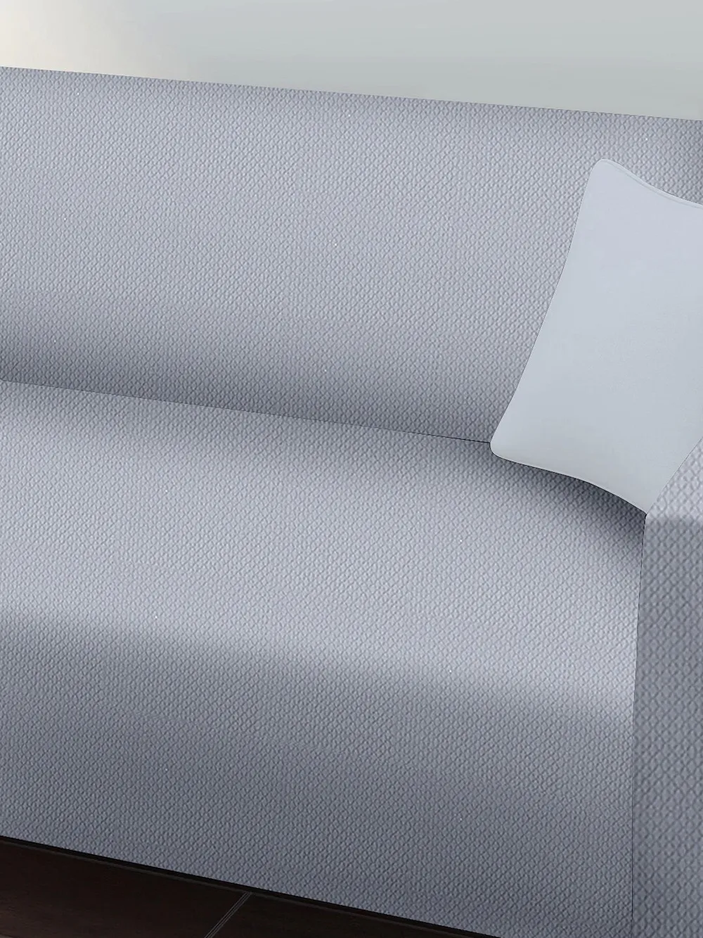 Grey Jacquard Sofa Cover Pack of 1 One Seater Sofa Slipcover