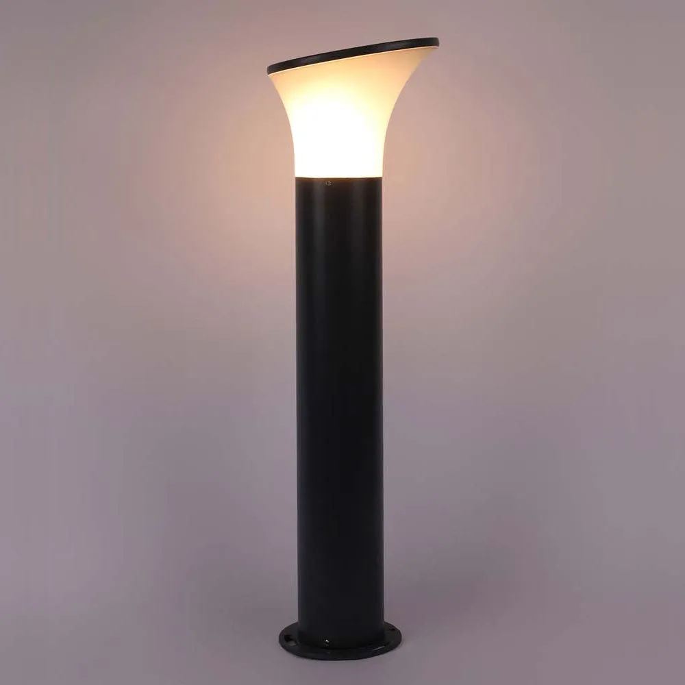 Grey Long Modern Designed Outdoor Gate Light Single Piece