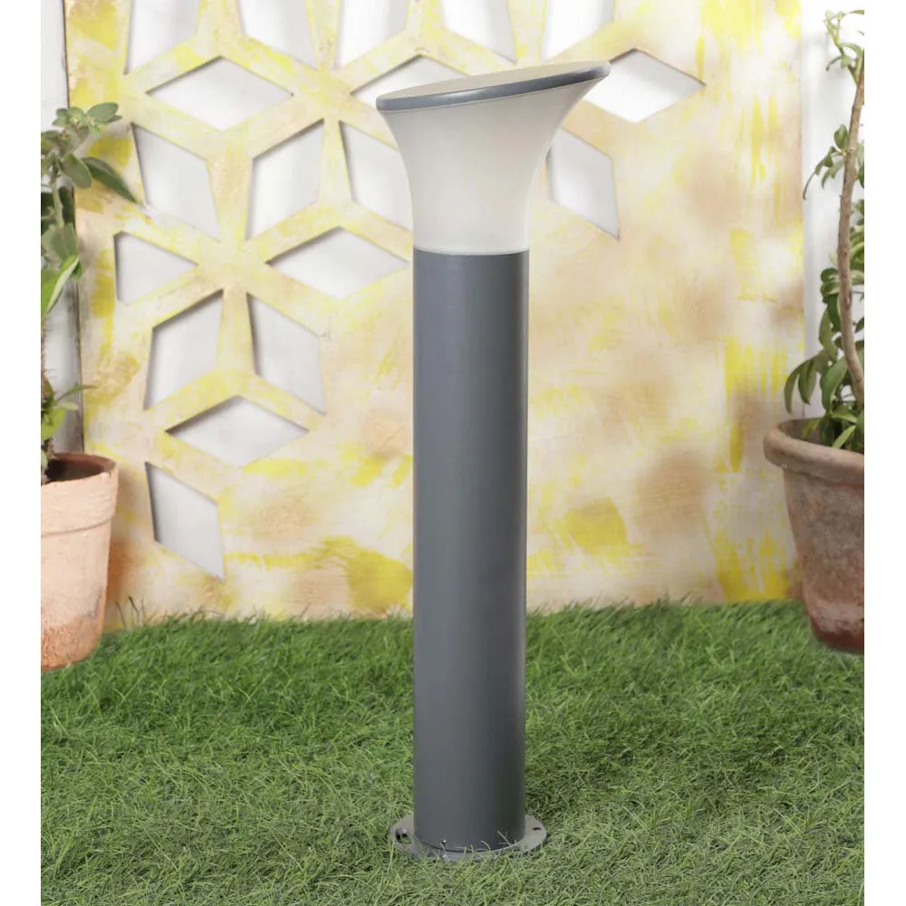 Grey Long Modern Designed Outdoor Gate Light Single Piece
